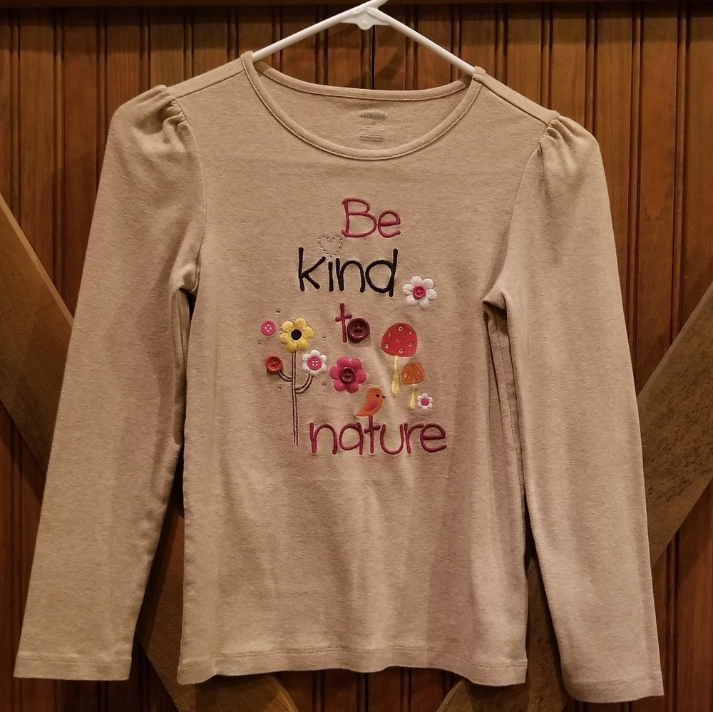 Gymboree Be Kind To Nature Shirt Size 10 like New!